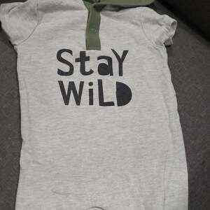 Mini Heroes Stay Wild Baby Boy 9 mths Outfit
